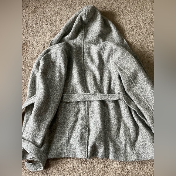 Motherhood Maternity - gray wool coat, size Large - Picture 4 of 6